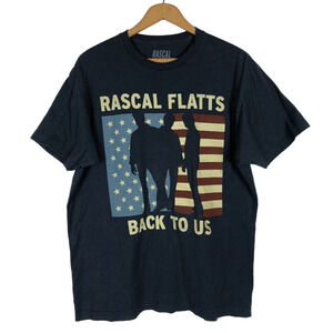 Rascal Flatts T Shirt Large Back to Us Tour Concert Mens Country Music